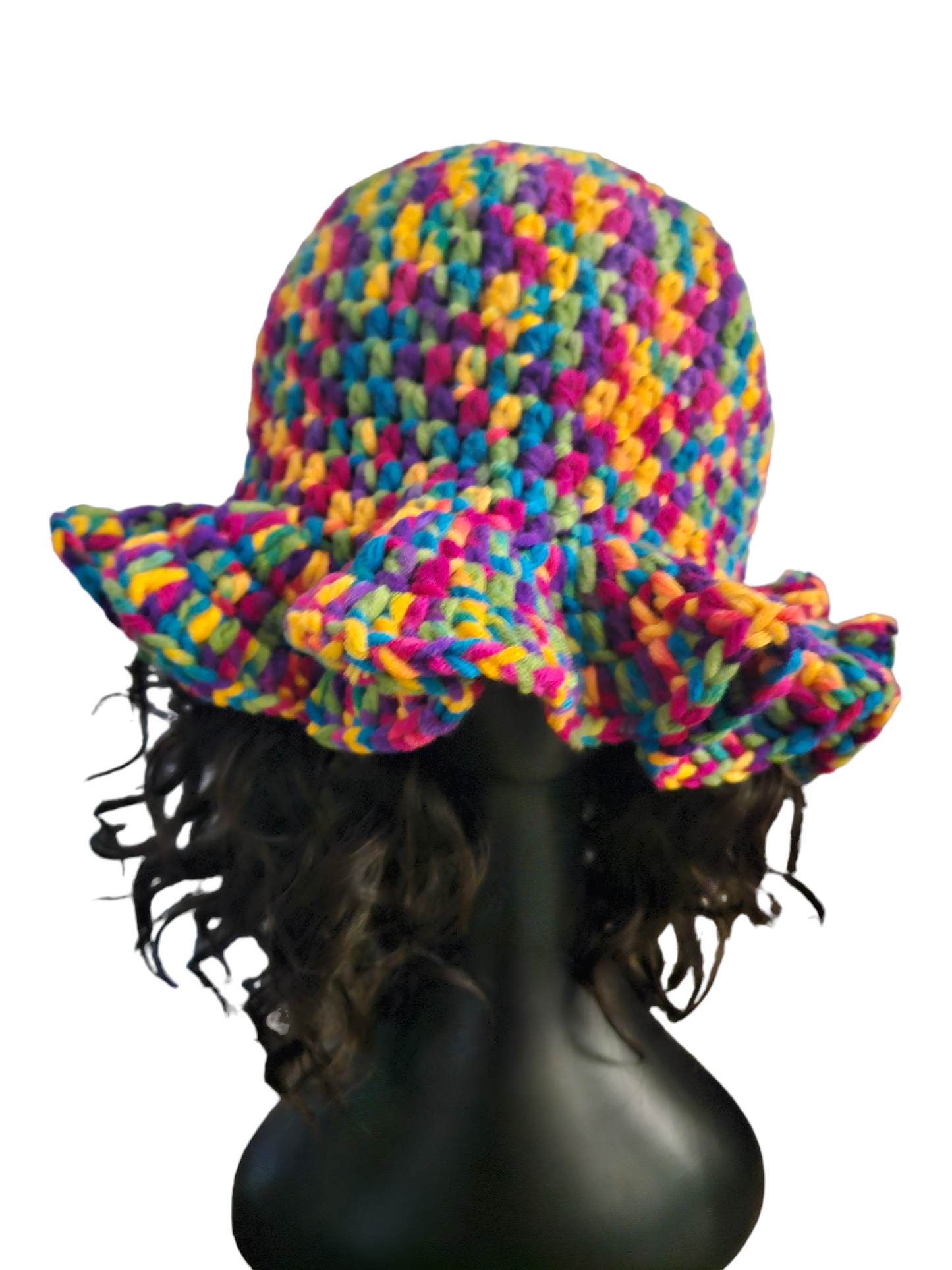 Winter Tye dye ruffle hats